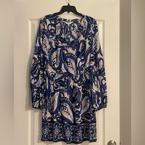 Crown and Ivy Blue Paisley Dress
Size Large